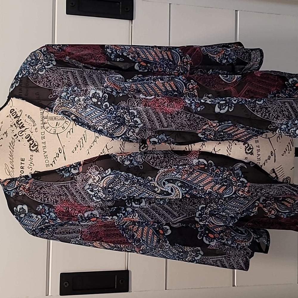 Open Front Kimona Style Top